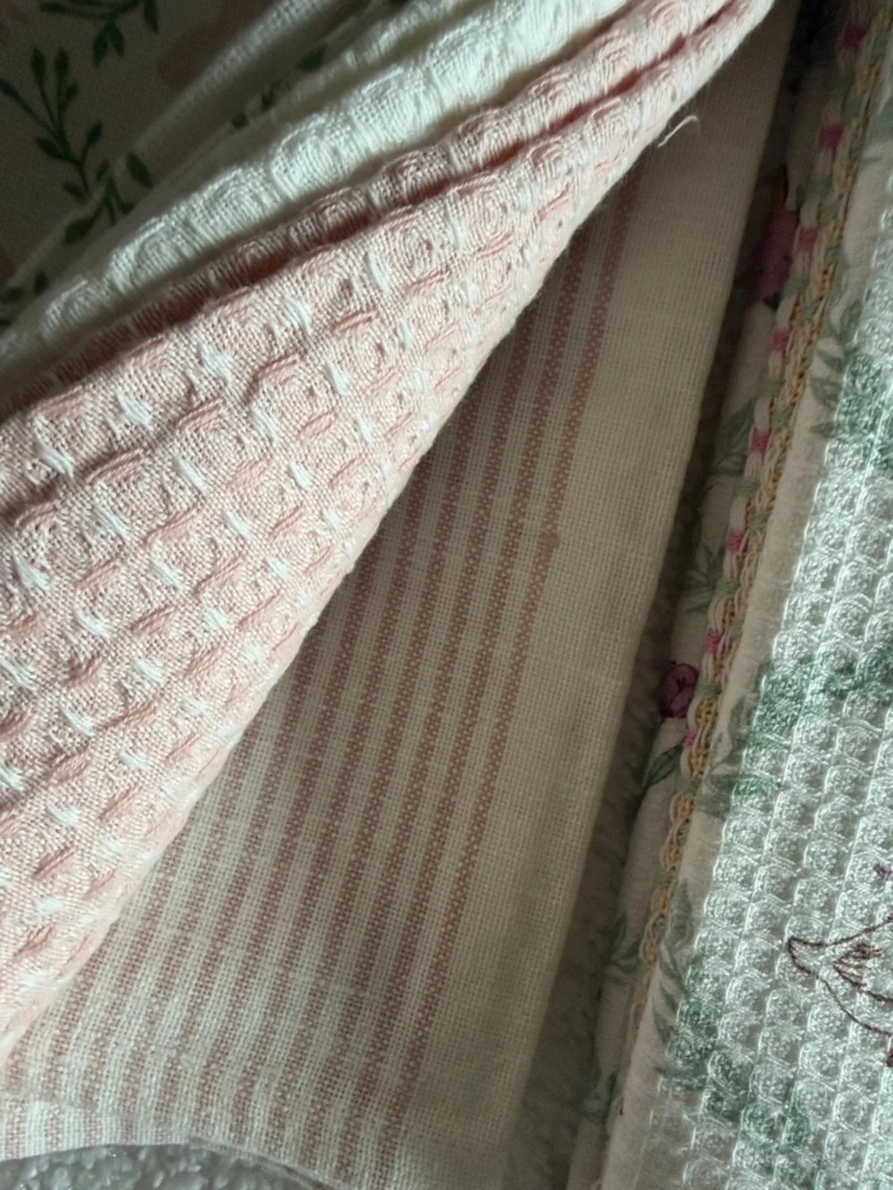 Shabby Chic Kitchen Towels Easter Bunny Chick 🐥 Goose 🪿 NEW!